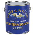 General Finishes 1 Gal Clear High Performance Water-Based Topcoat, Satin GAHS